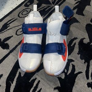 USED Lebron basketball shoes. Straps instead of laces!